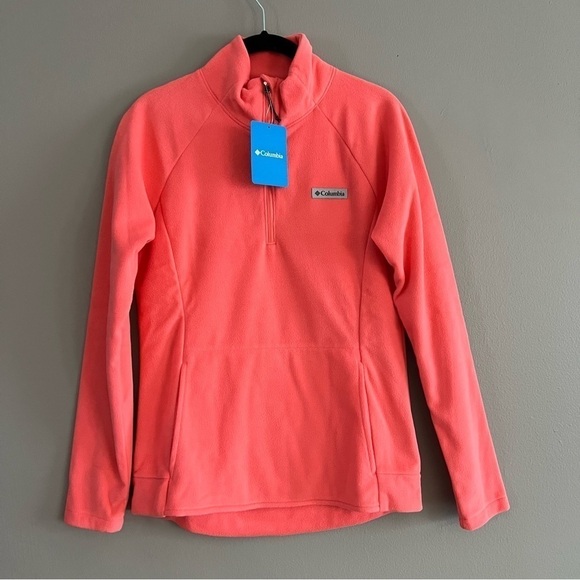 Women's Ali Peak™ II Quarter Zip Fleece Pullover Blush Pink S - Picture 4 of 11